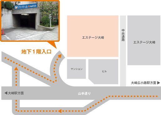 キュラーズ品川大崎店マップ